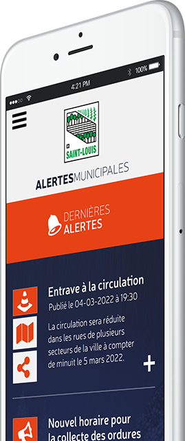 Alertes - Municipalité de Saint-Louis